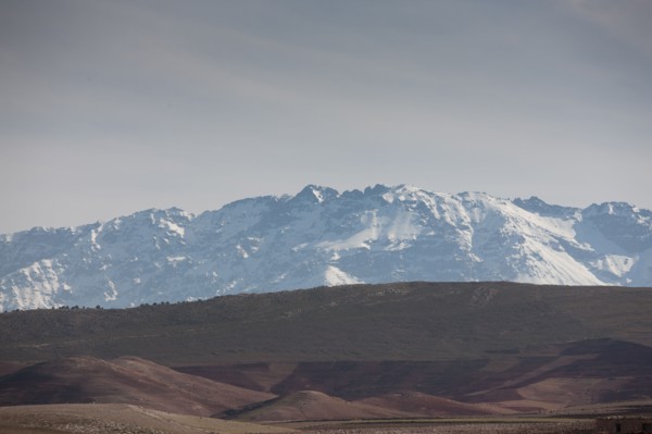 Afrique du nord, Maroc, Marrakech, pied du Haut Atlas, route d'Amizmiz, en direction de Sidi