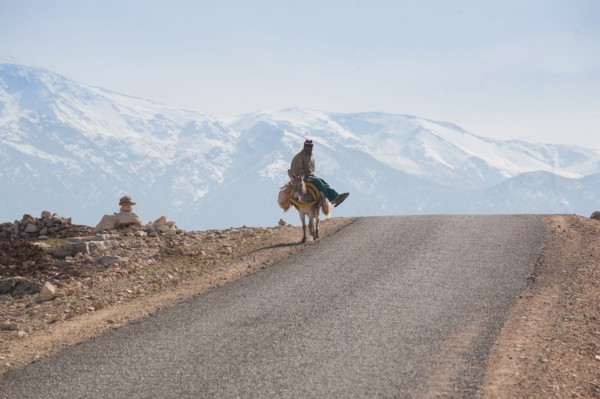 Afrique du nord, Maroc, Marrakech, pied du Haut Atlas, route d'Amizmiz, en direction de Sidi