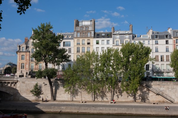 Ile de la Cité, Quai Des Orfevres Depuis Le Quai Des Grands Augustins
