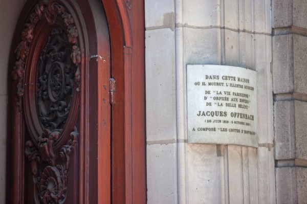 8 boulevard des Capucines, Building where Jacques Offenbach lived