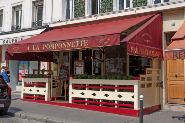 Montmartre, Restaurant "La Pomponnette"