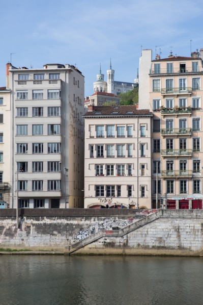 Lyon, façades Quai de Bondy