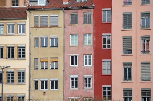 Lyon, façades du Quai Fulchiron