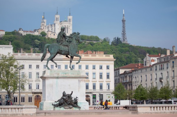 Lyon, Statue equestre de Louis XIV, Place Bellecour
