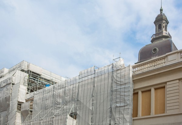 Lyon, travaux de l'Hôtel Dieu