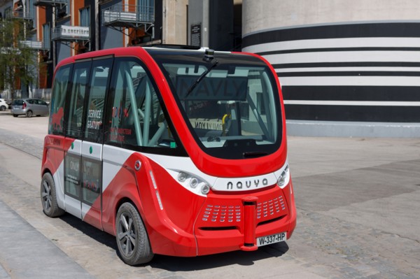 Lyon, quartier Confluence, navette autonome Navly