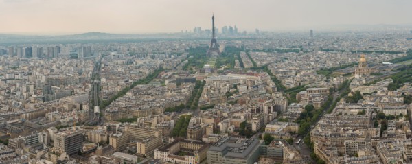 Vue aérienne de Paris depuis la Tour Montparnasse