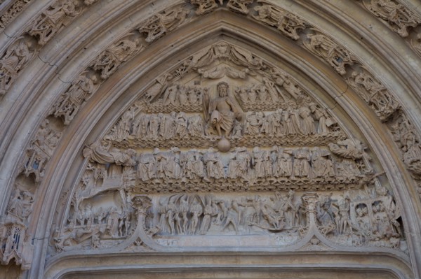 Rouen, tympan de l'église Saint-Maclou