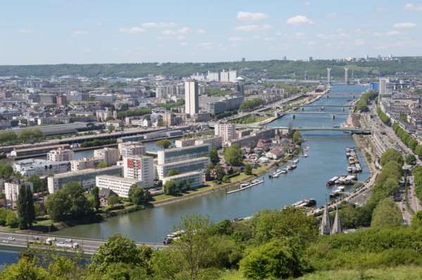 Rouen, Panorama depuis la Cote Sainte-Catherine
