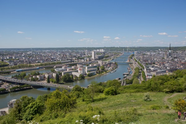 Rouen, Panorama depuis la Côte Sainte-Catherine