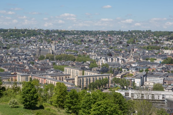 Rouen, Panorama depuis la Côte Sainte-Catherine