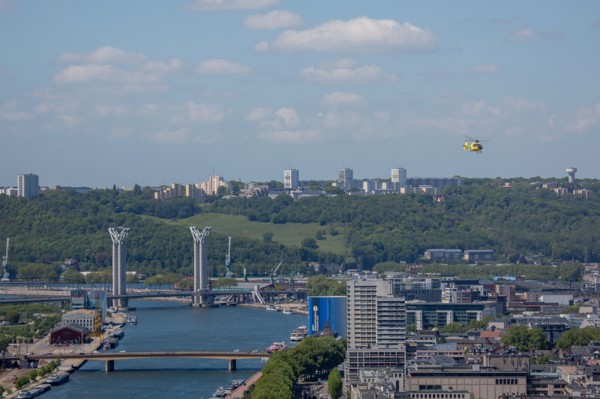 Rouen, Panorama depuis la Cote Sainte-Catherine