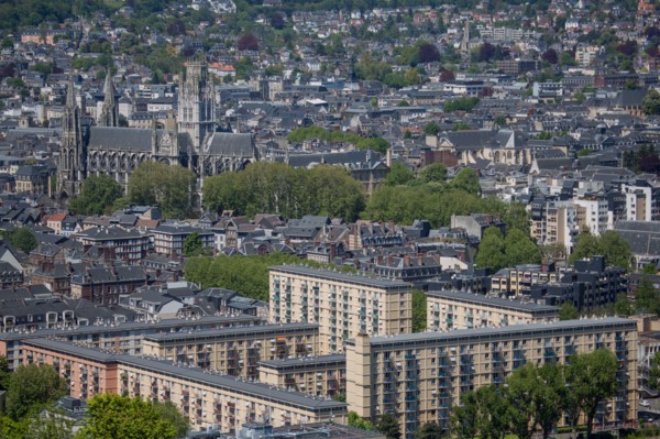 Rouen, Panorama depuis la Côte Sainte-Catherine
