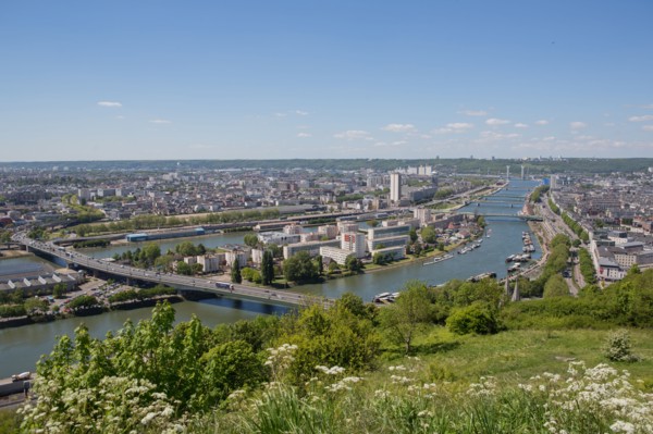 Rouen, Panorama depuis la Côte Sainte-Catherine