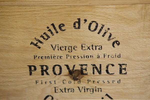 Caisse d'huile d'olive
