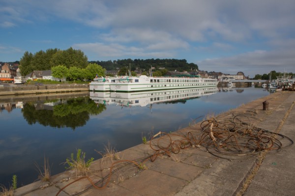 Honfleur, embarcadère des bateaux de croisière
