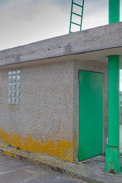Port de Granville, détail de la digue