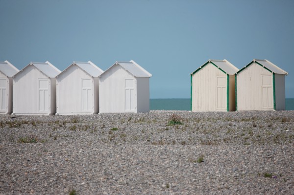Cayeux-Sur-Mer (Baie de Somme, France), cabines de plage