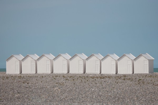Cayeux-Sur-Mer (Baie de Somme, France), cabines de plage
