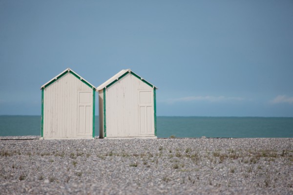 Cayeux-Sur-Mer (Baie de Somme, France), cabines de plage