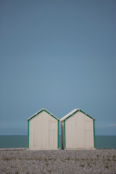 Cayeux-Sur-Mer (Baie de Somme, France), cabines de plage
