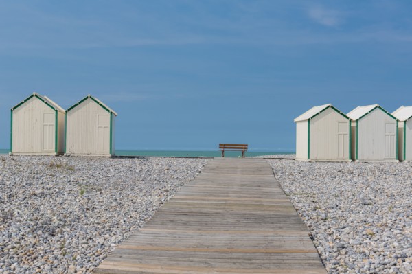 Cayeux-Sur-Mer (Baie de Somme, France), cabines de plage