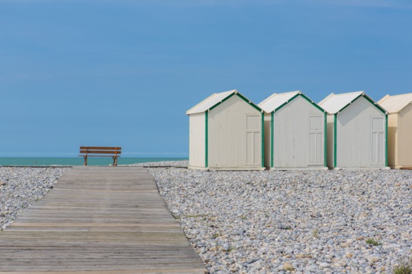 Cayeux-Sur-Mer (Baie de Somme, France), cabines de plage