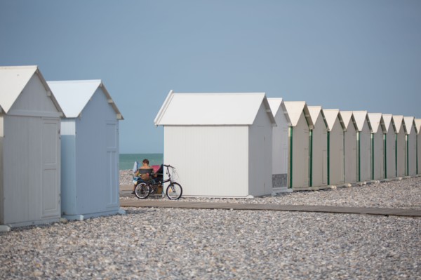 Cayeux-Sur-Mer (Baie de Somme, France), cabines de plage
