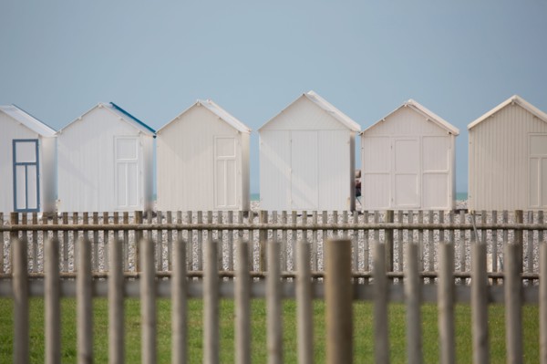 Cayeux-Sur-Mer (Baie de Somme, France), cabines de plage