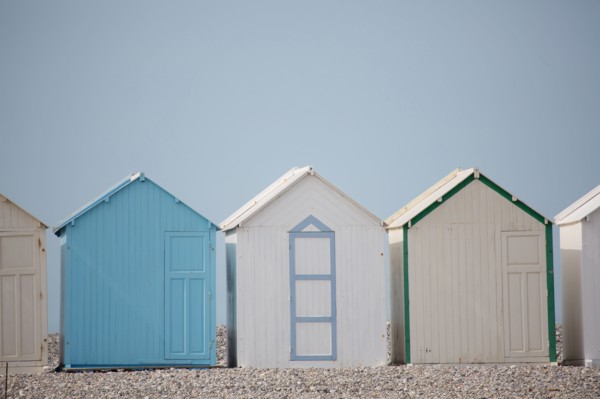 Cayeux-Sur-Mer (Baie de Somme, France), cabines de plage