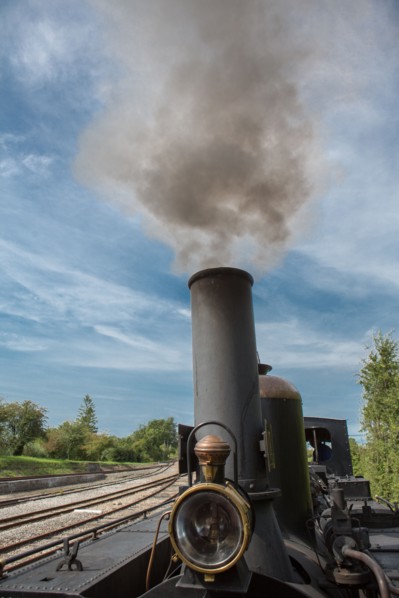 Le Crotoy (Baie de Somme, France), train touristique à vapeur