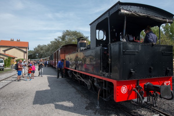 Le Crotoy (Baie de Somme, France), train touristique à vapeur