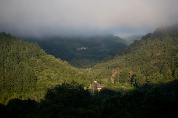 Parc des Grands Causses, brume matinale sur les gorges du Tarn