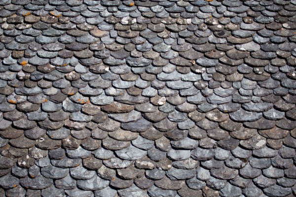 Detail of slate roof