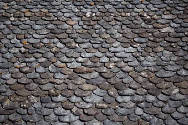 Detail of slate roof