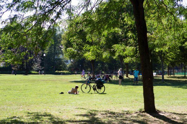 Lyon, Parc de la Tête d'Or, pelouse