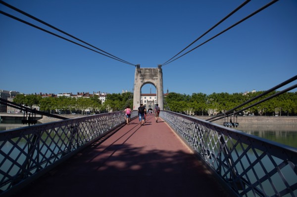 Lyon, Passerelle du Collège, le Rhône