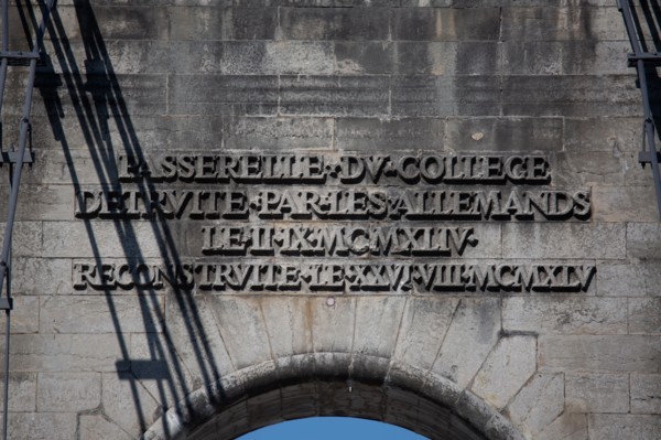 Lyon, Passerelle du Collège, le Rhône