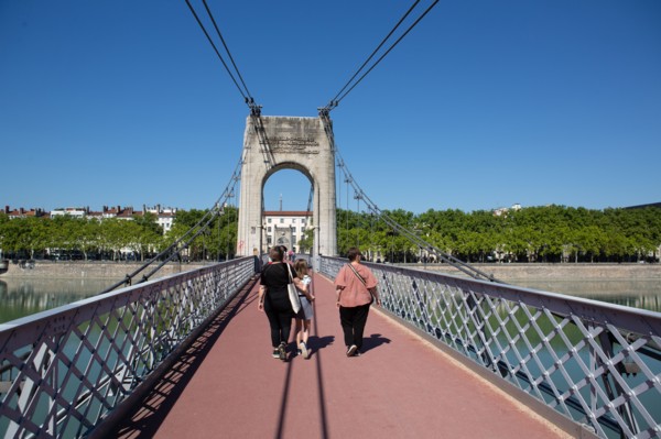 Lyon, Passerelle du Collège, le Rhône