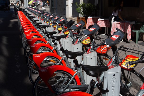 Lyon, Velov' self service bikes