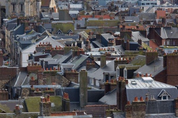 Dieppe, au dessus des toits
