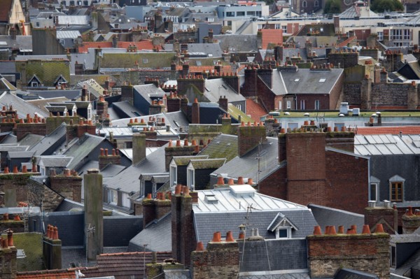 Dieppe, au dessus des toits