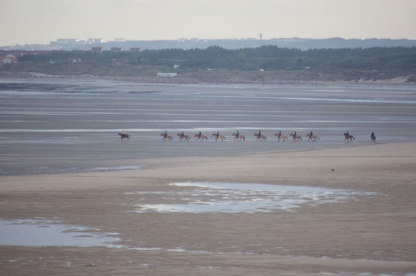 Le Touquet Paris Plage, riders on the beach