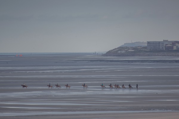 Le Touquet Paris Plage, riders on the beach