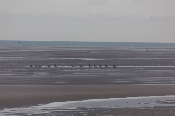 Le Touquet Paris Plage, riders on the beach