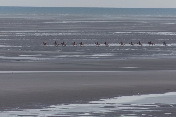 Le Touquet Paris Plage, riders on the beach