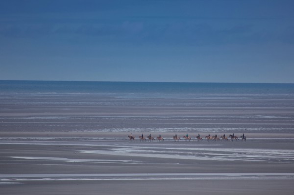 Le Touquet Paris Plage, riders on the beach