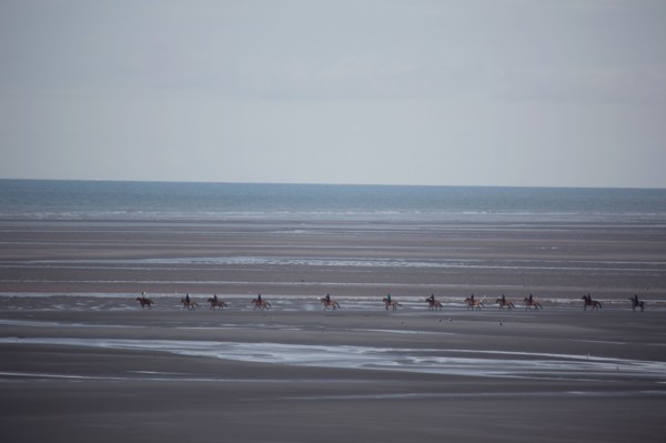 Le Touquet Paris Plage, riders on the beach