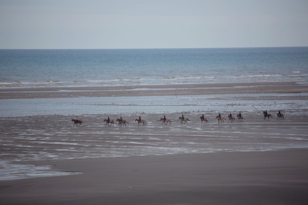 Le Touquet Paris Plage, riders on the beach