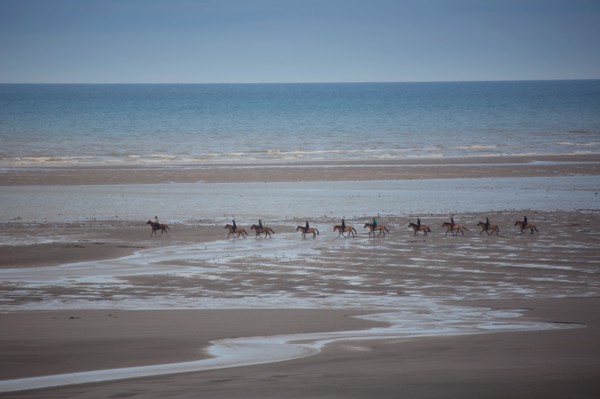 Le Touquet Paris Plage, riders on the beach